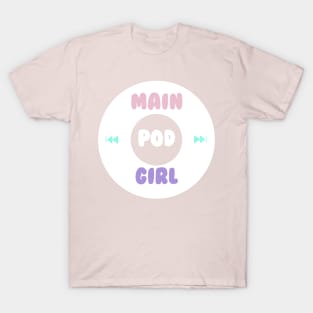 Main Pod Girl Play Circle Logo T-Shirt